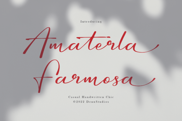 Amaterla Farmosa Font: Your Casual Handwritten Design Solution