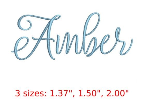 Amber Embroidery Font: A Warm and Creative Script Typeface