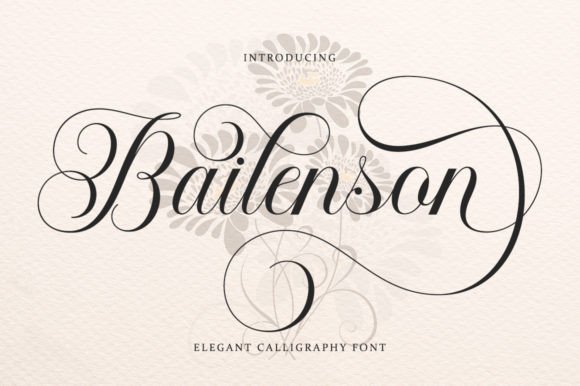 Bailenson Font: A Timeless Calligraphic Typeface