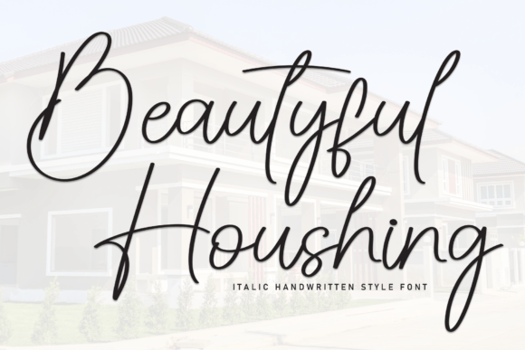 Beautyful Houshing Font: A Sweet Handwritten Typeface