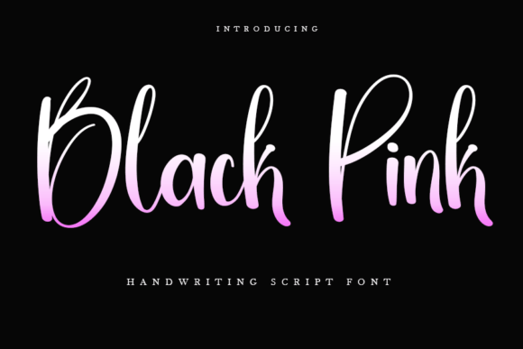 Black Pink Font: An Elegant Handwritten Touch for Modern Design