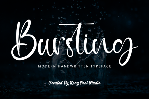 Bursting Font: A Playful Script for Modern Designs