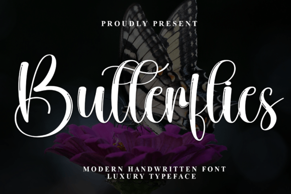 Butterflies Font: Elevating Personal Projects with Elegant Script