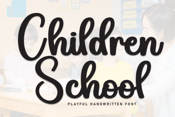 Children School Font: A Magical Script for Creative Projects