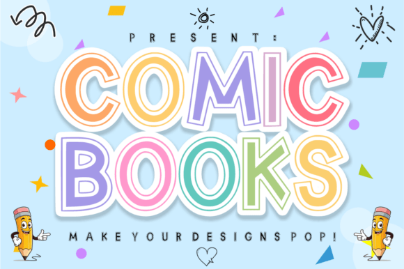 Comic Books: A Playful Font for Bold, Kid-Centric Design