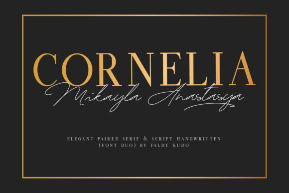 Cornelia Font Duo: Crafting Elegance in Script and Serif