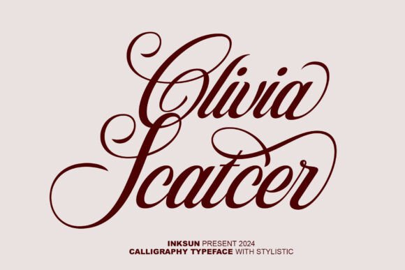 Discover the Elegance of Olivia Scatcer Font