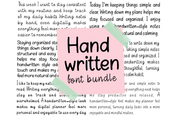 Handwritten Font Bundle: Your Toolkit for Authentic Digital Expression