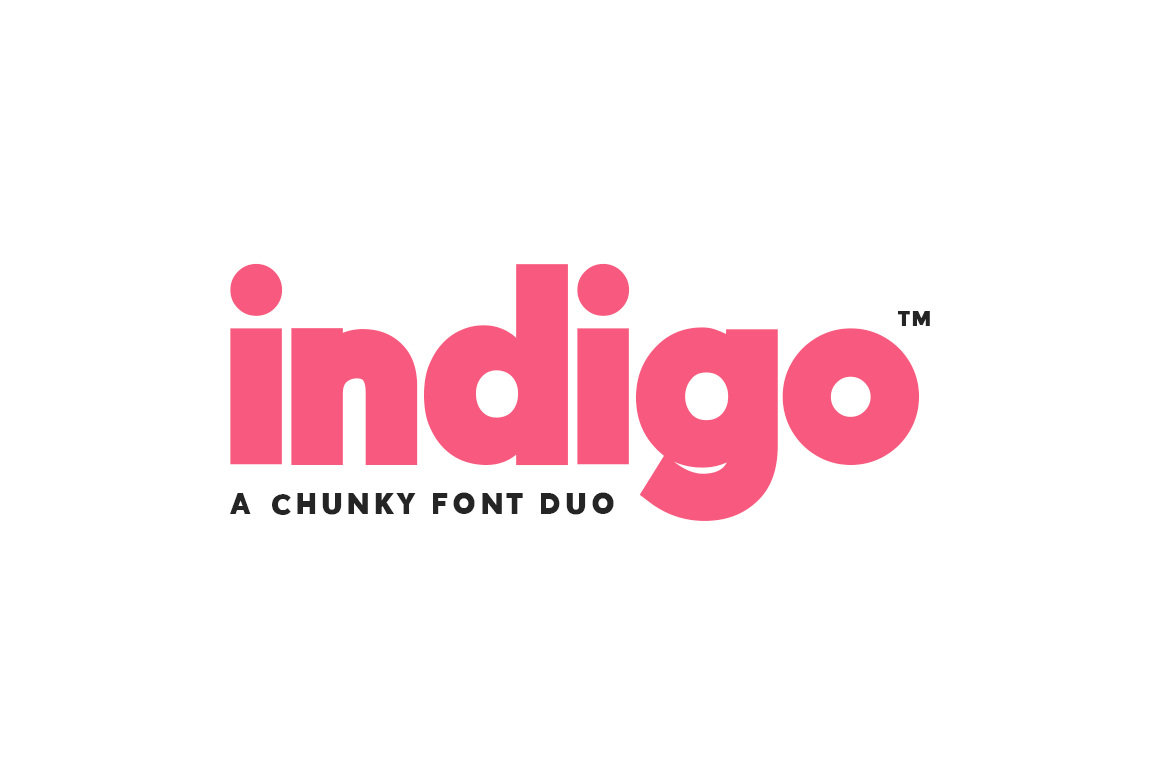 Indigo Font Duo: Sophisticated Sans Meets Edgy Outline