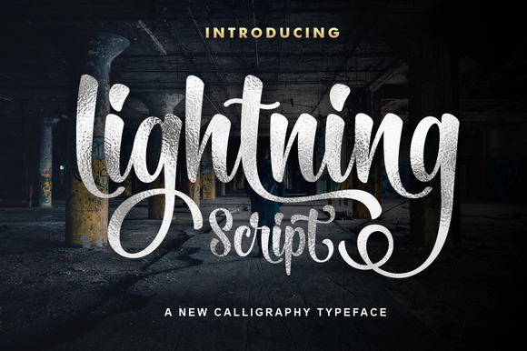 Lightning Script: A Handwritten Font with Electric Personality