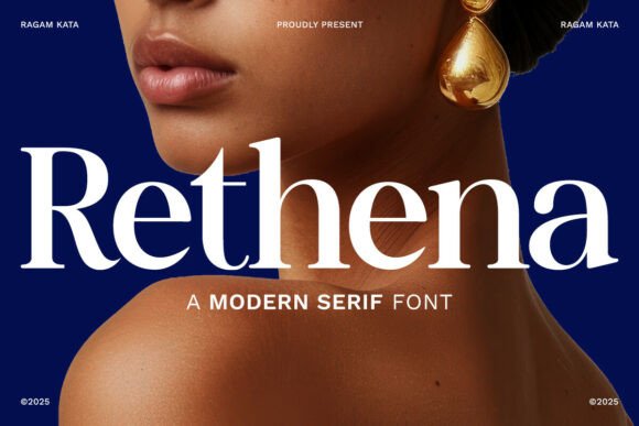 Rethena Font: A Bold Serif for Premium Branding