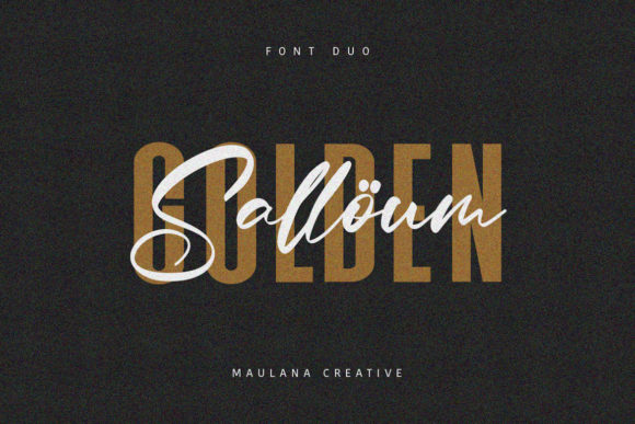 Salloum Golden Font Duo: A Handcrafted Harmony