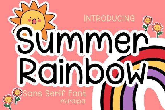 Summer Rainbow Font: Capturing a Carefree Vibe