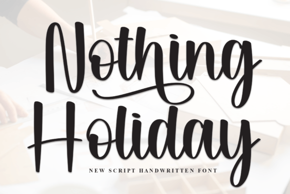The Elegant Script Touch of Nothing Holiday Font
